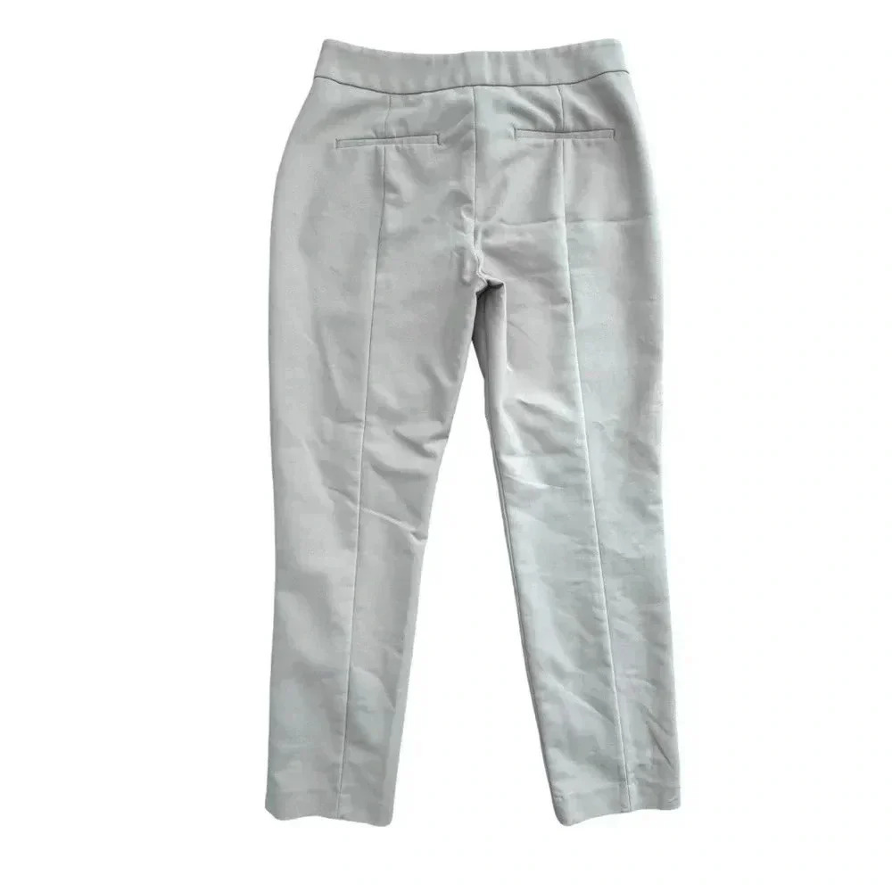 Express Tan/beige three-quarter length office work trousers pants. size 6 - Picture 3 of 14
